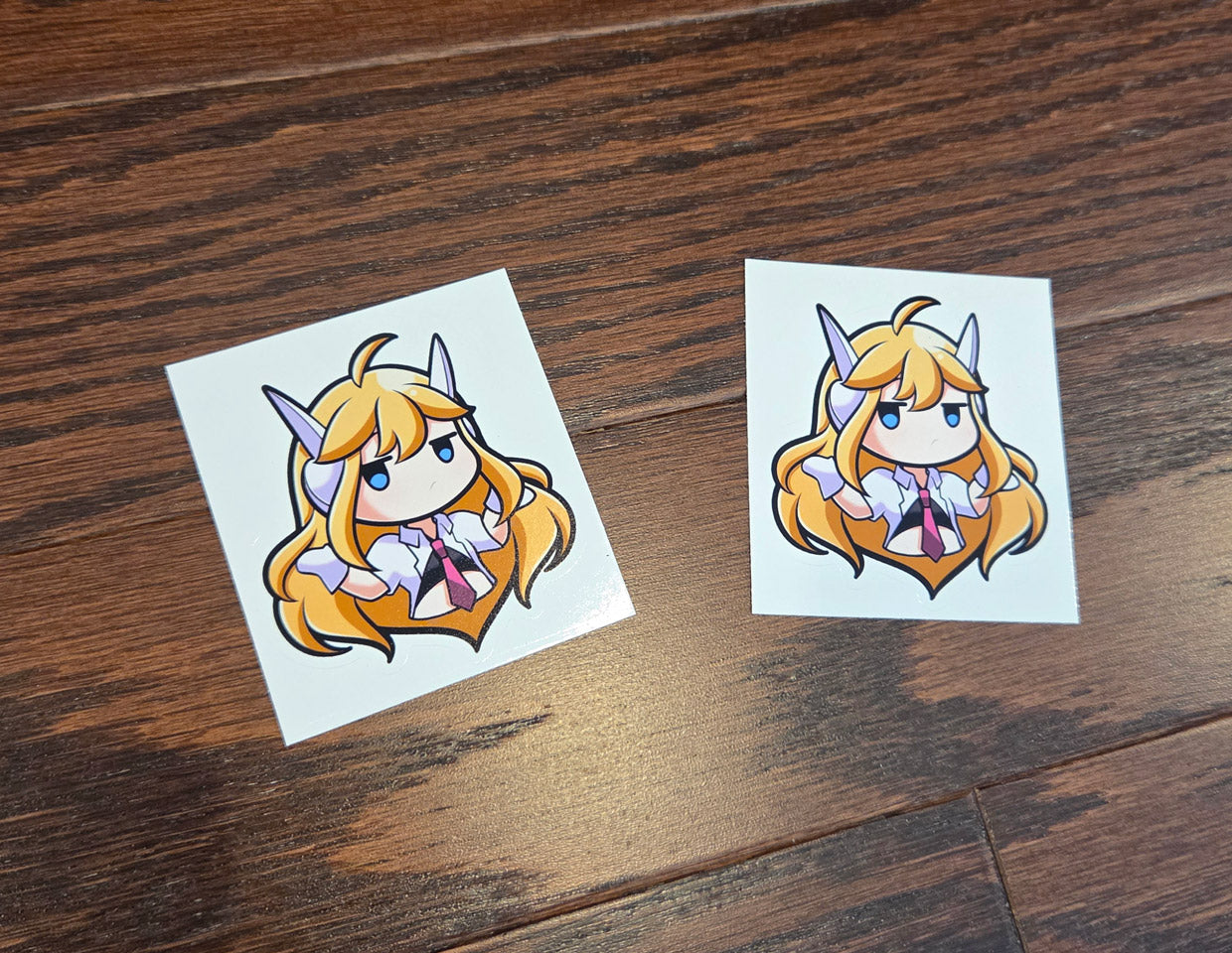 Saffron Shrug Sticker