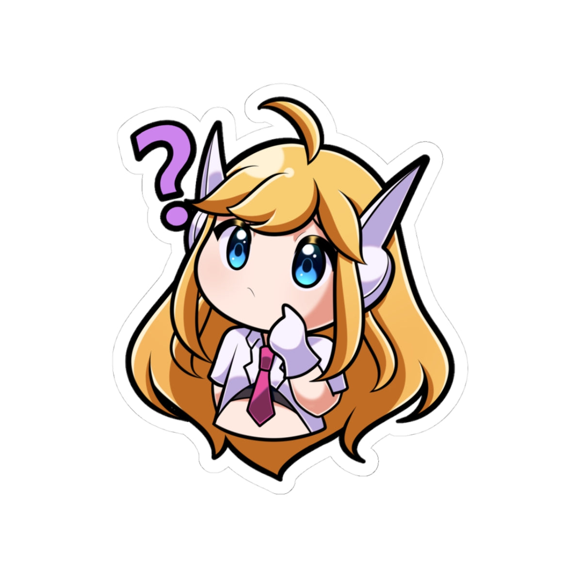 Saffron Confused Sticker