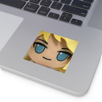 Saffron Plush Smug Sticker