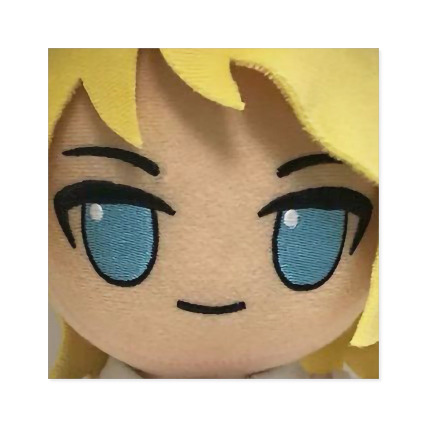 Saffron Plush Smug Sticker