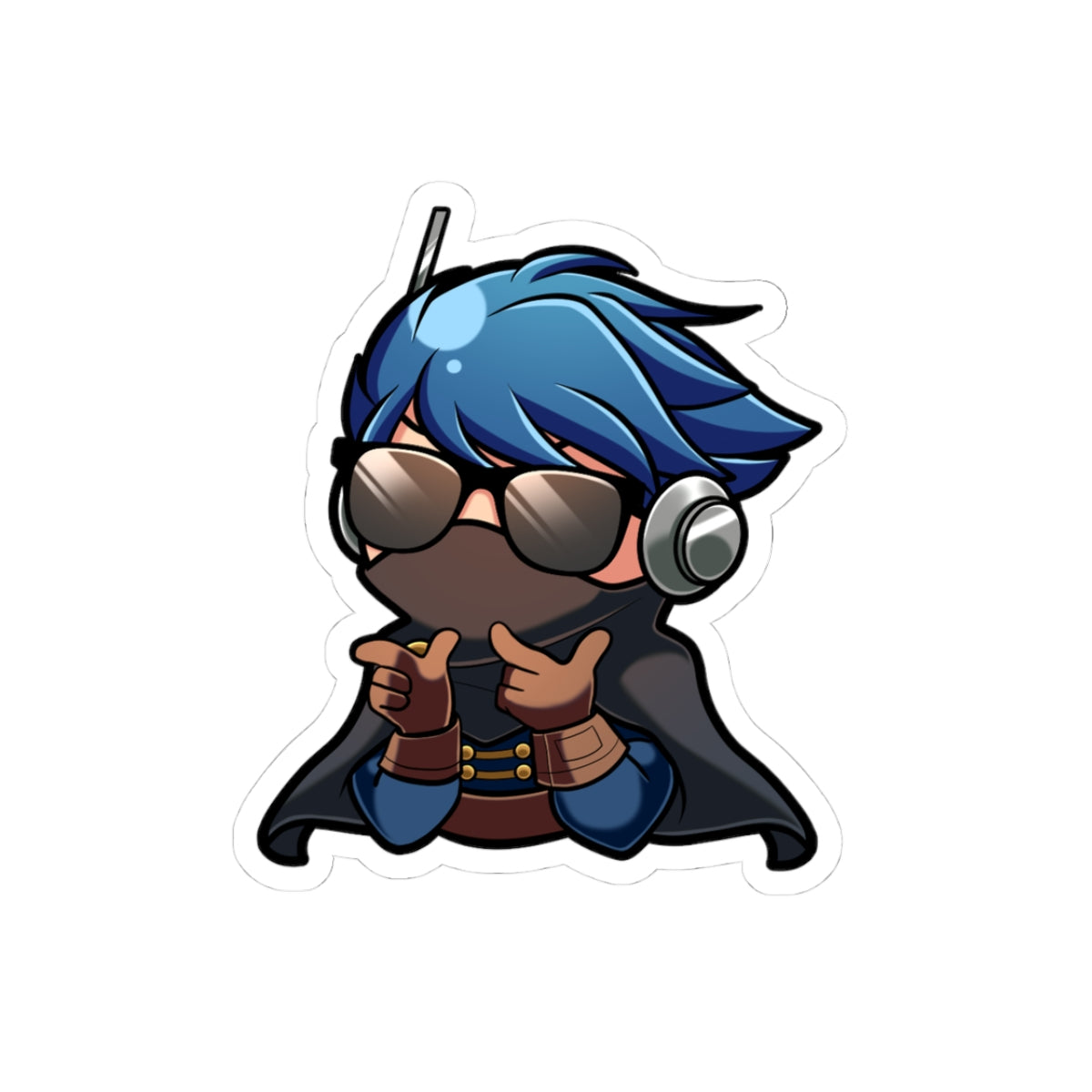 Shiso Finger Guns Sticker